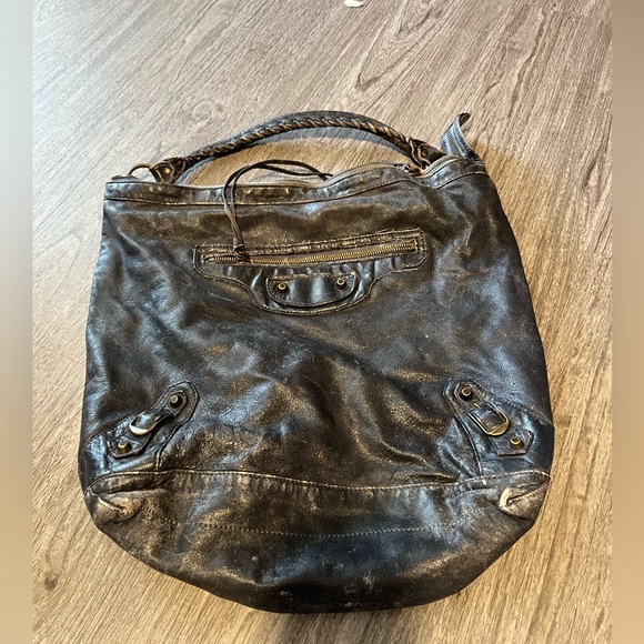 Balenciaga black shoulder bag hobo motocycle bag - Picture 1 of 3